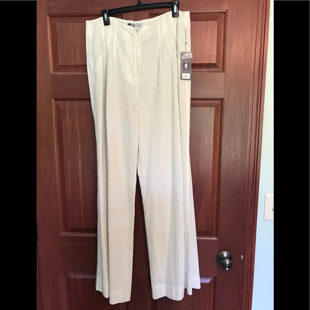 jlo. size 12.  linen lined pant